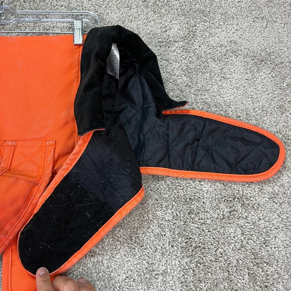 Carhartt Dog Chore Coat Unisex Medium Orange Quilted Insulated Canvas Vest EUC